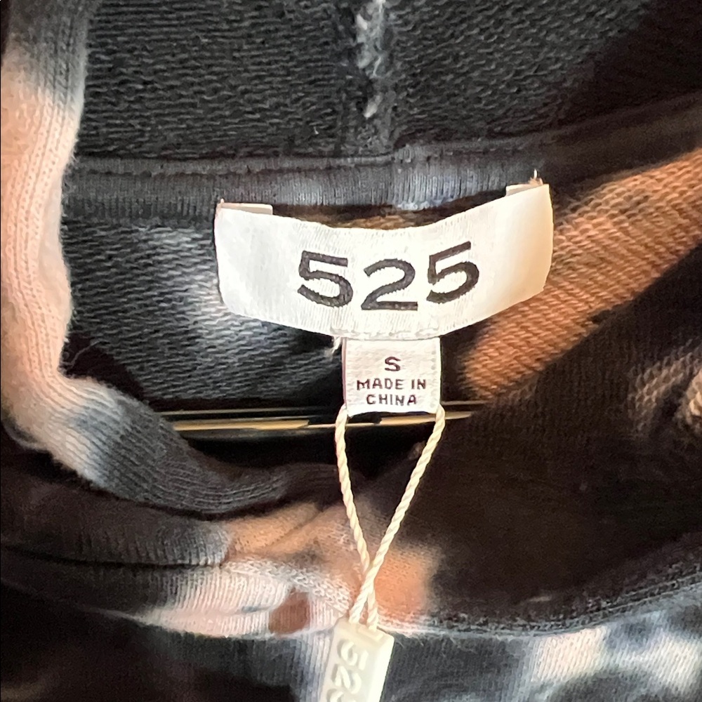 Revolve 525 America Black & Pink Tie-Dye Hoodie - Picture 5 of 6